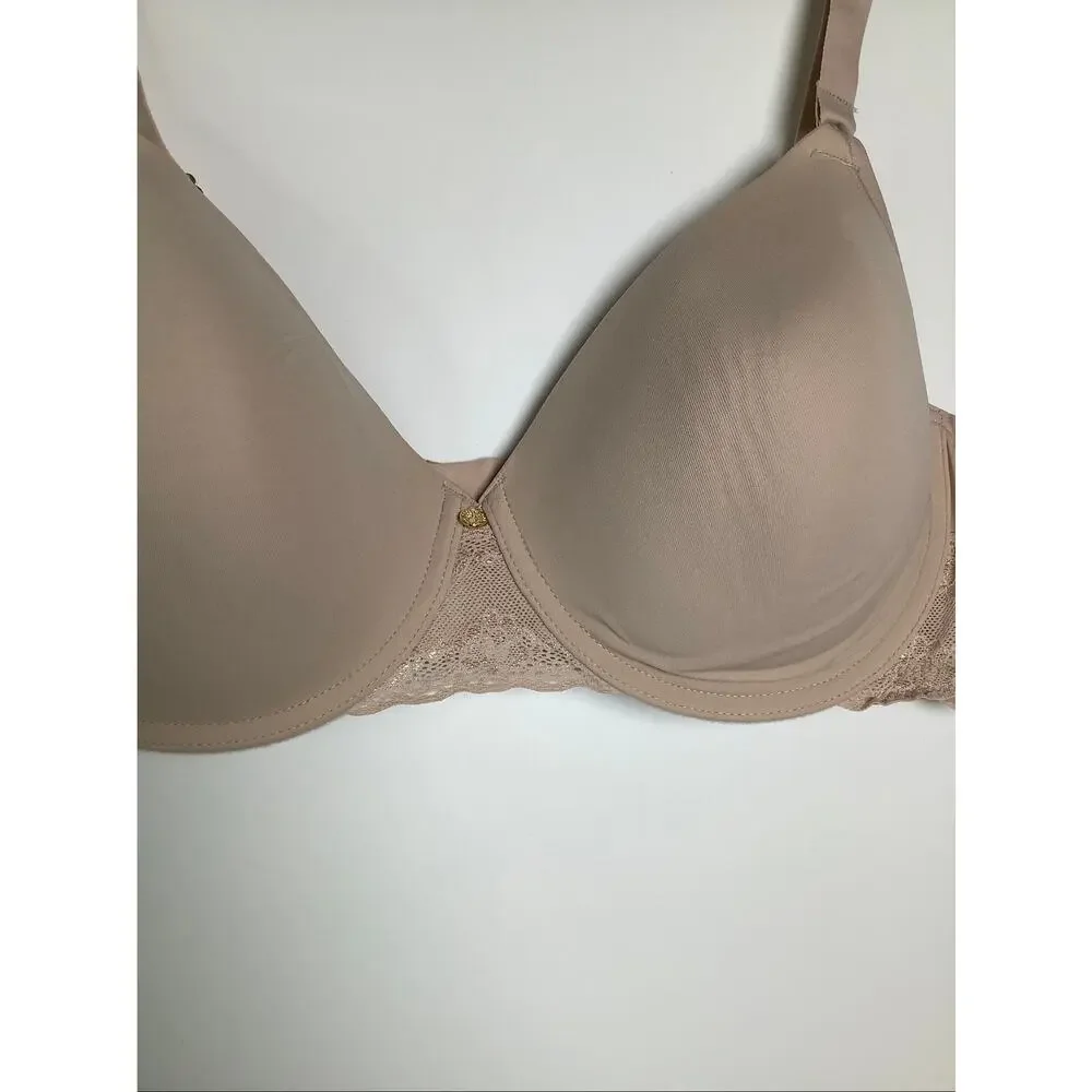 Natori Women's 38D Mocha Bliss Perfection Contour Underwire T Shirt Bra C15-6
